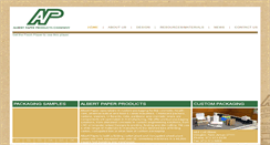 Desktop Screenshot of albertpaperproducts.com